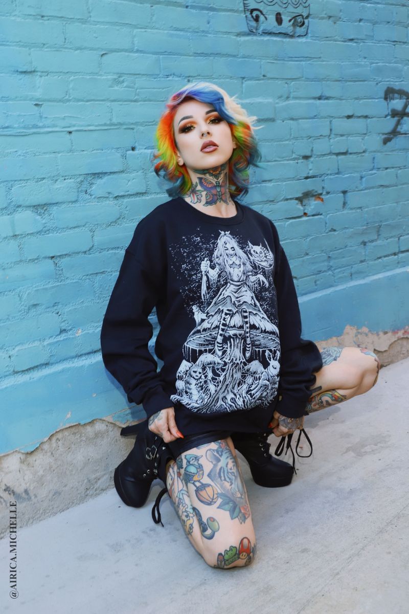 Alice Down The Rabbit Hole Sweatshirt