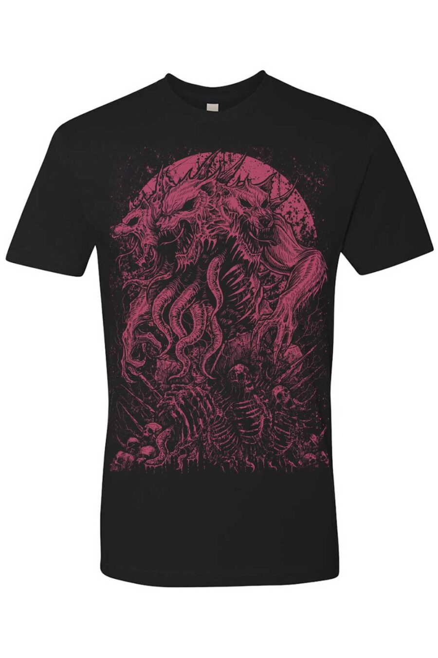 Three-Headed Werewolf T-shirt [WINE RED]