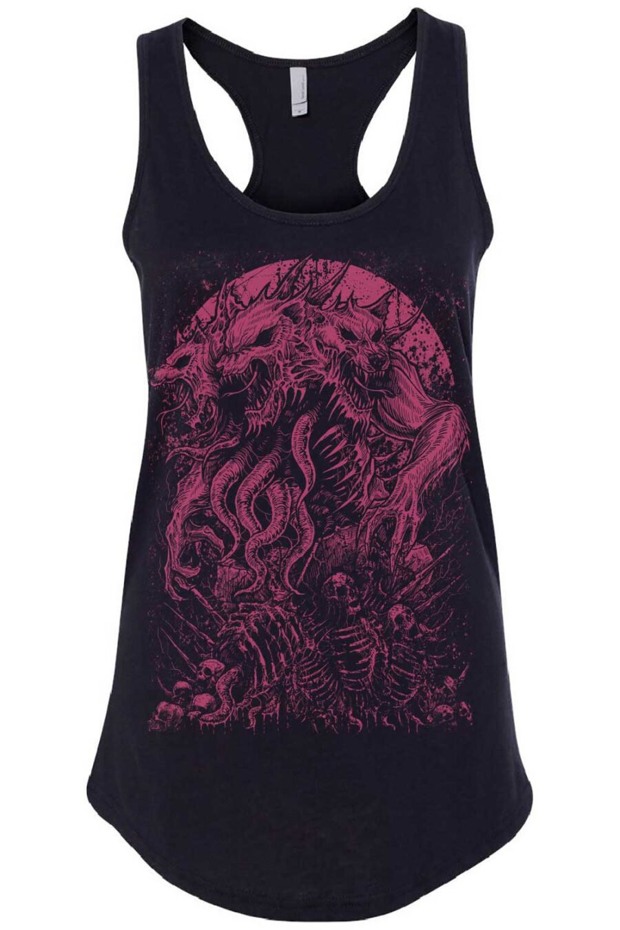 Three-Headed Werewolf T-shirt [WINE RED]