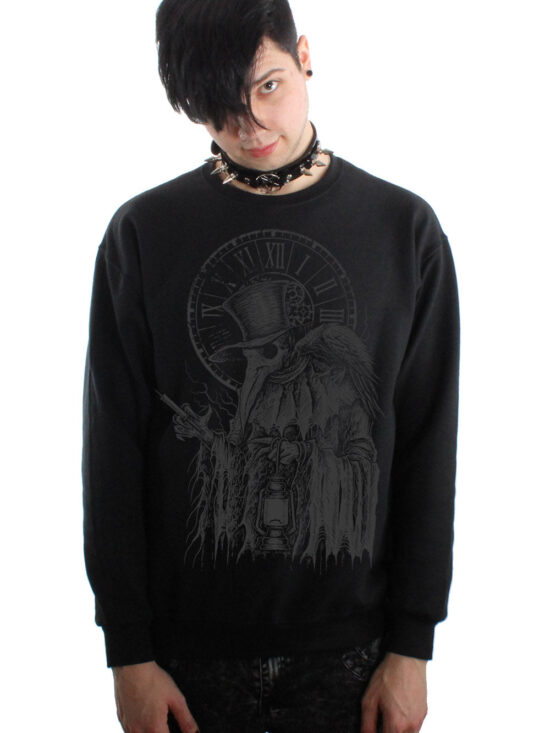 Plague Doctor Sweatshirt [GREY ASHES]