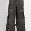 Tripp NYC Denim X Strap Pants [BLACK DENIM]