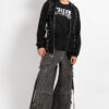 Tripp NYC Denim X Strap Pants [BLACK DENIM]