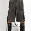 Tripp NYC Denim X Strap Pants [BLACK DENIM]