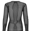 Morbid Black Fishnet Long Sleeve Top [Unisex]