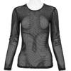 Morbid Black Fishnet Long Sleeve Top [Unisex]