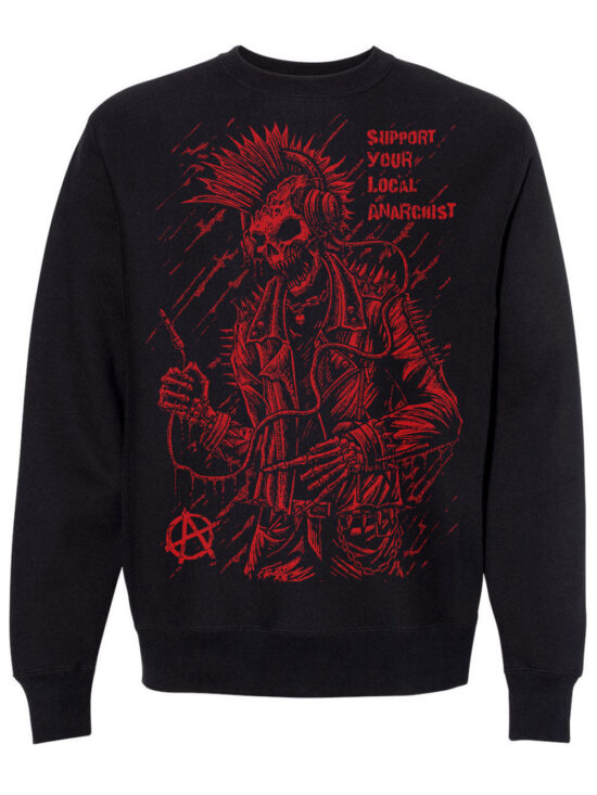 Punk's Not Dead Sweatshirt [Red]
