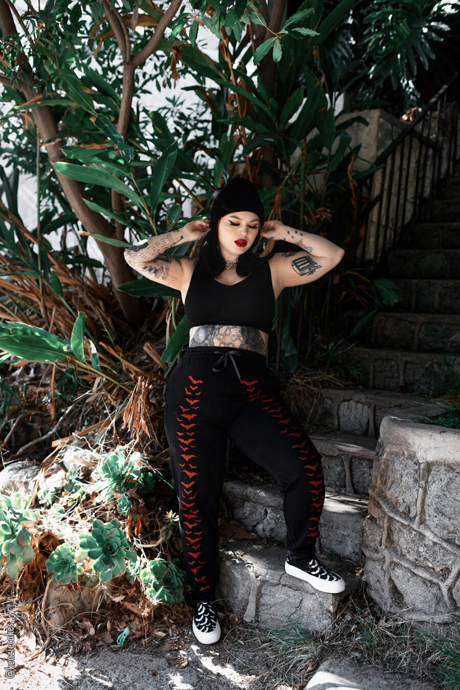 Vampire Bat Joggers [RED BATS]