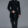 Black Blooded Velvet Coat