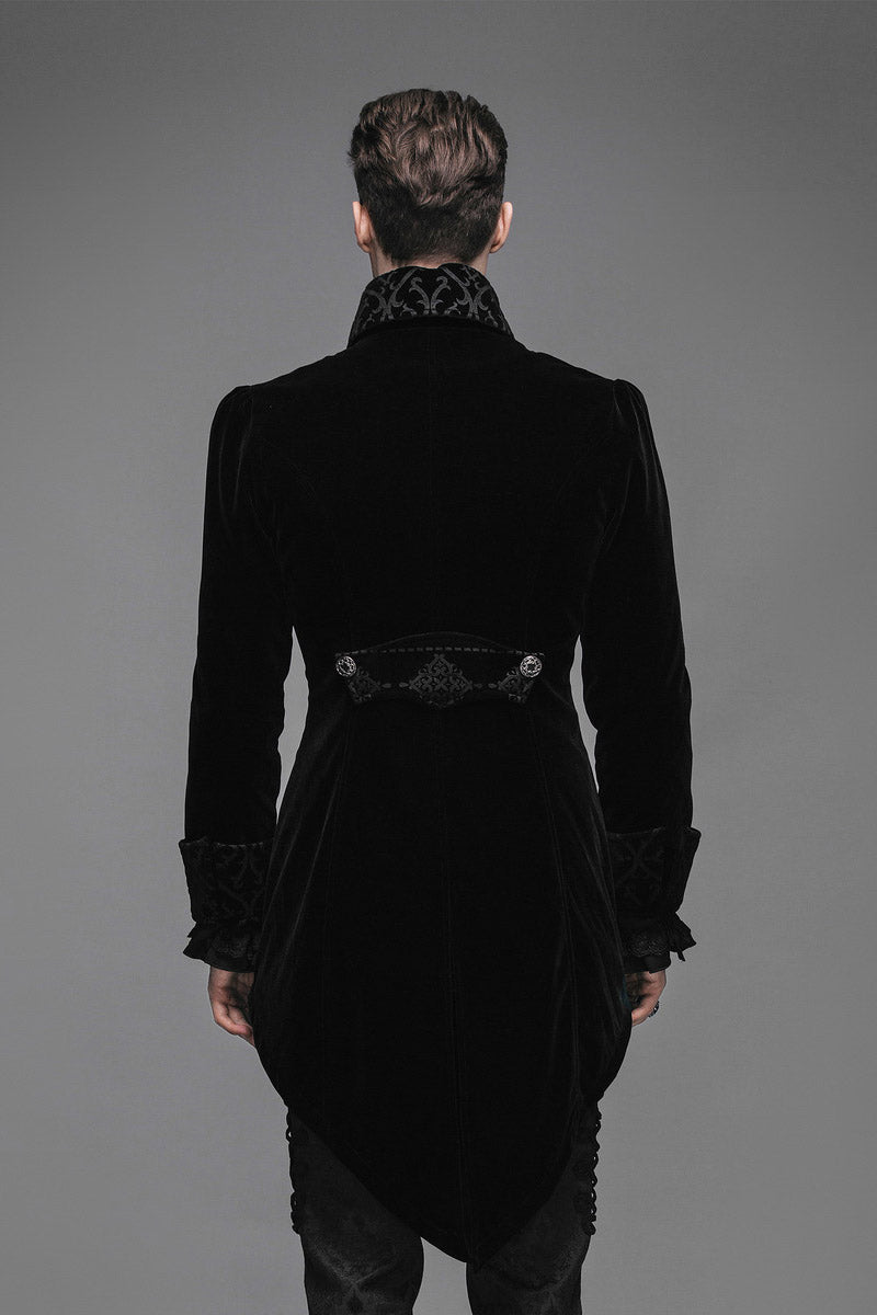 Black Blooded Velvet Coat