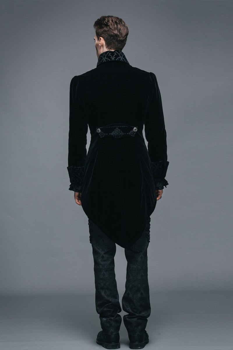 Black Blooded Velvet Coat