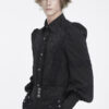 Lestat Button Down Damask Top