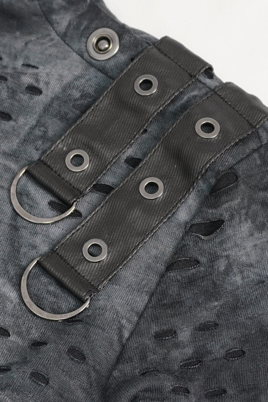 Cadaver Ripped Turtleneck Top
