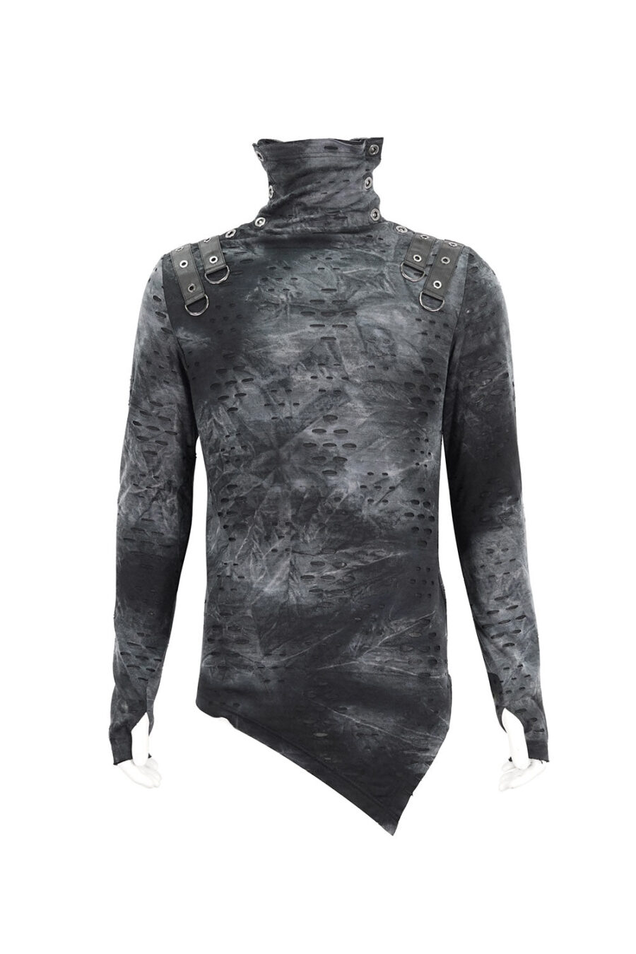 Cadaver Ripped Turtleneck Top
