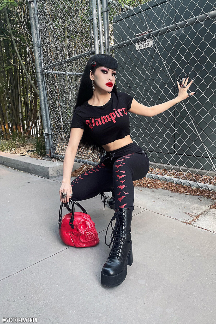 Vampire Bat Joggers [RED BATS]