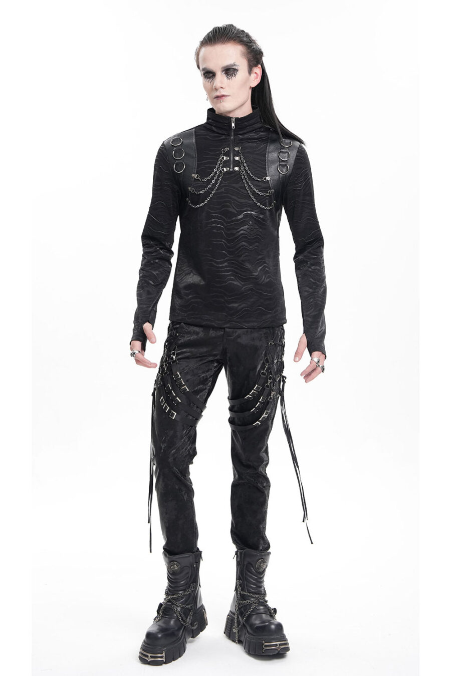 Cyber Punk Turtleneck Top