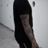 Graveyard Goth Fishnet Sleeve Shirt