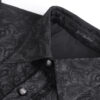 Lestat Button Down Damask Top