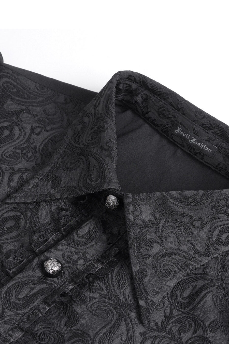 Lestat Button Down Damask Top