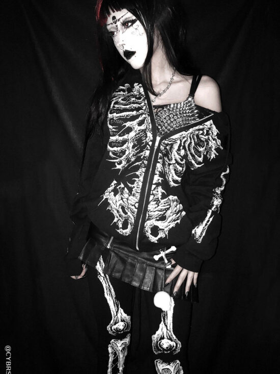 Dead Inside Skeleton Hoodie