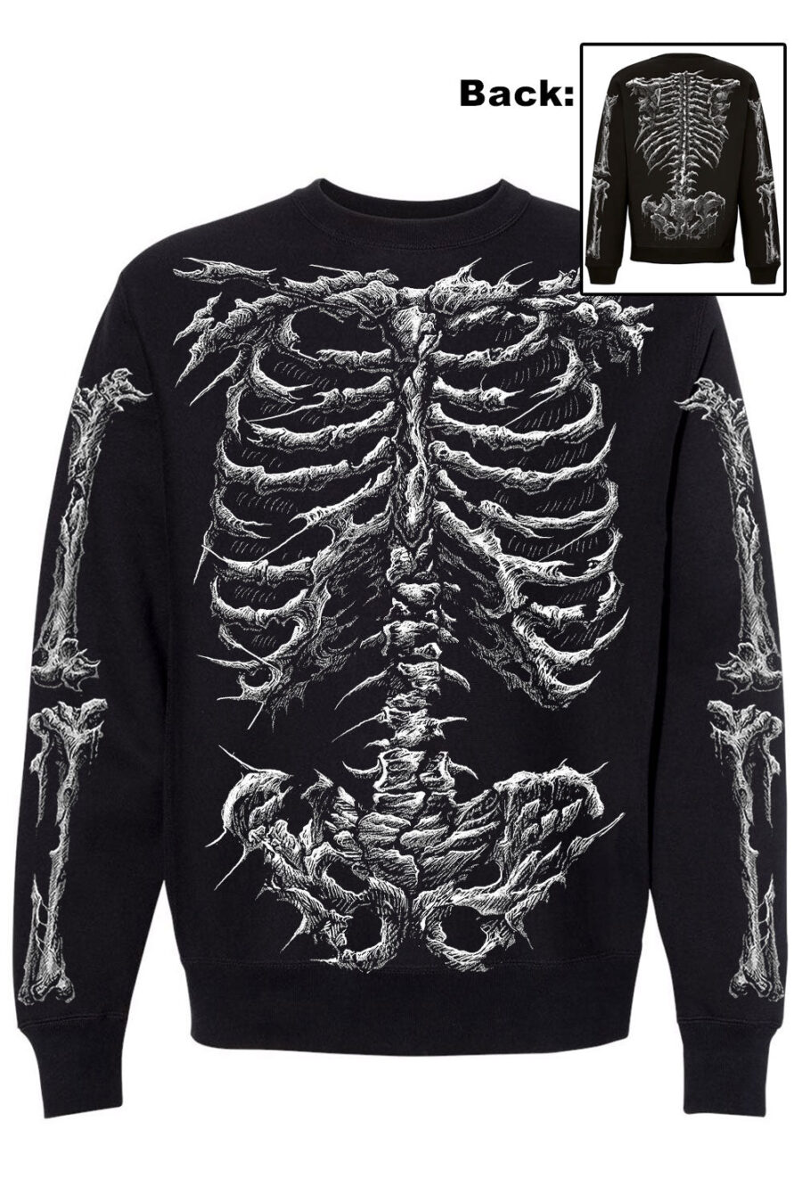 Dead Inside Skeleton Sweatshirt