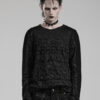 Dead Silence Distressed Long Sleeve Top