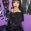Death Raven Hoodie w/ Crow Sleeves [PURPLE]