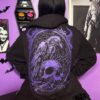 Death Raven Hoodie w/ Crow Sleeves [PURPLE]