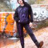 Death Raven Hoodie w/ Crow Sleeves [PURPLE]