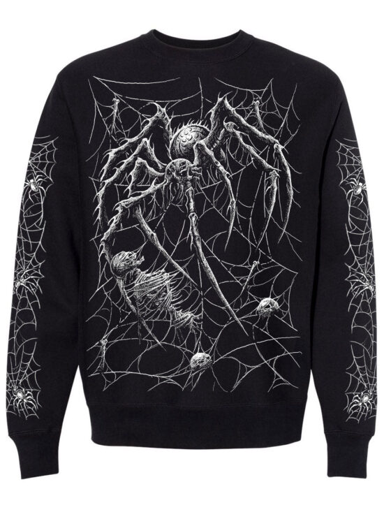 Death Spider Sweatshirt [Spiderweb Sleeves]