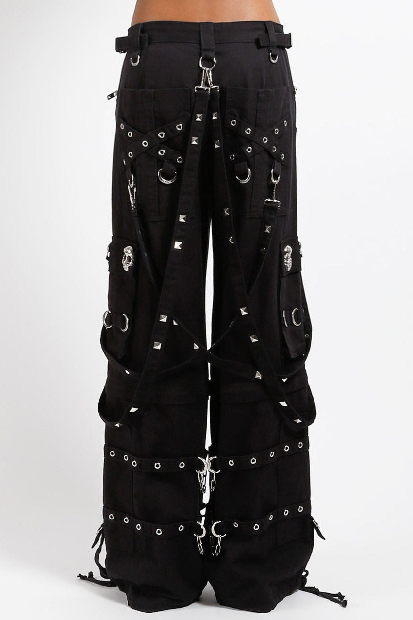 Tripp NYC Skull Stud Pants [BLACK/BLACK]