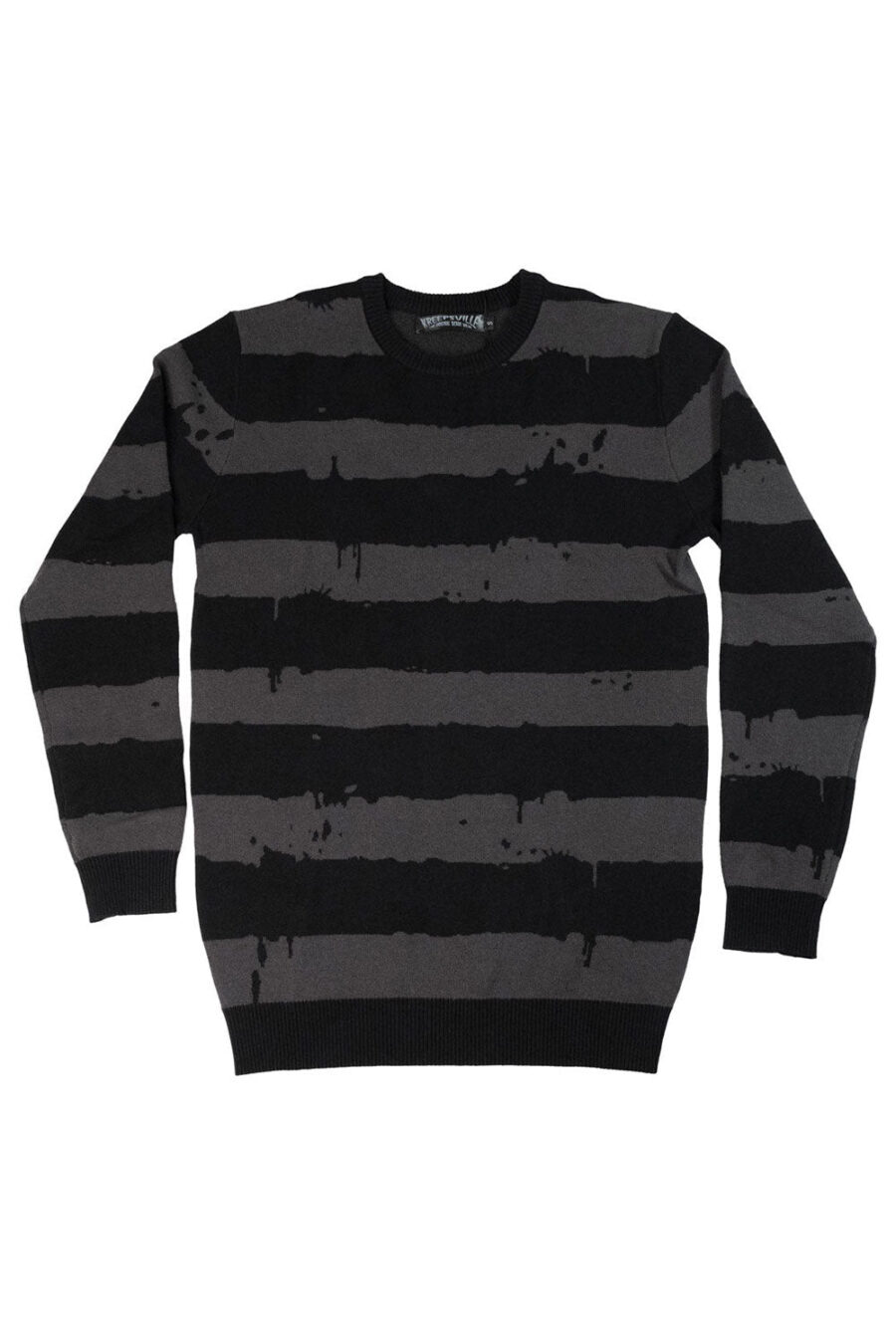 Destroyer Stripe Gray Sweater