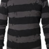 Destroyer Stripe Gray Sweater