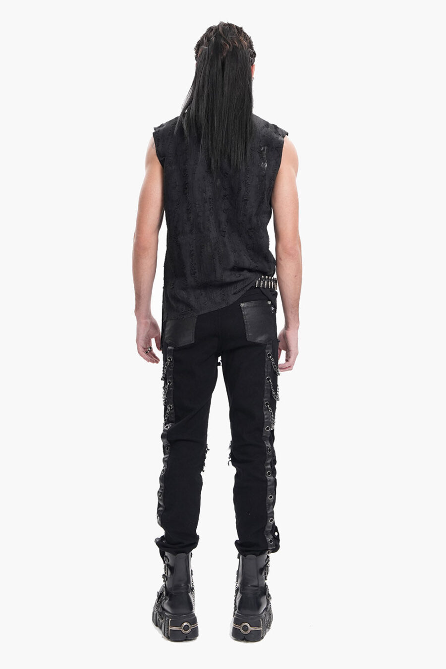 Deathrock Pierced Punk Vest