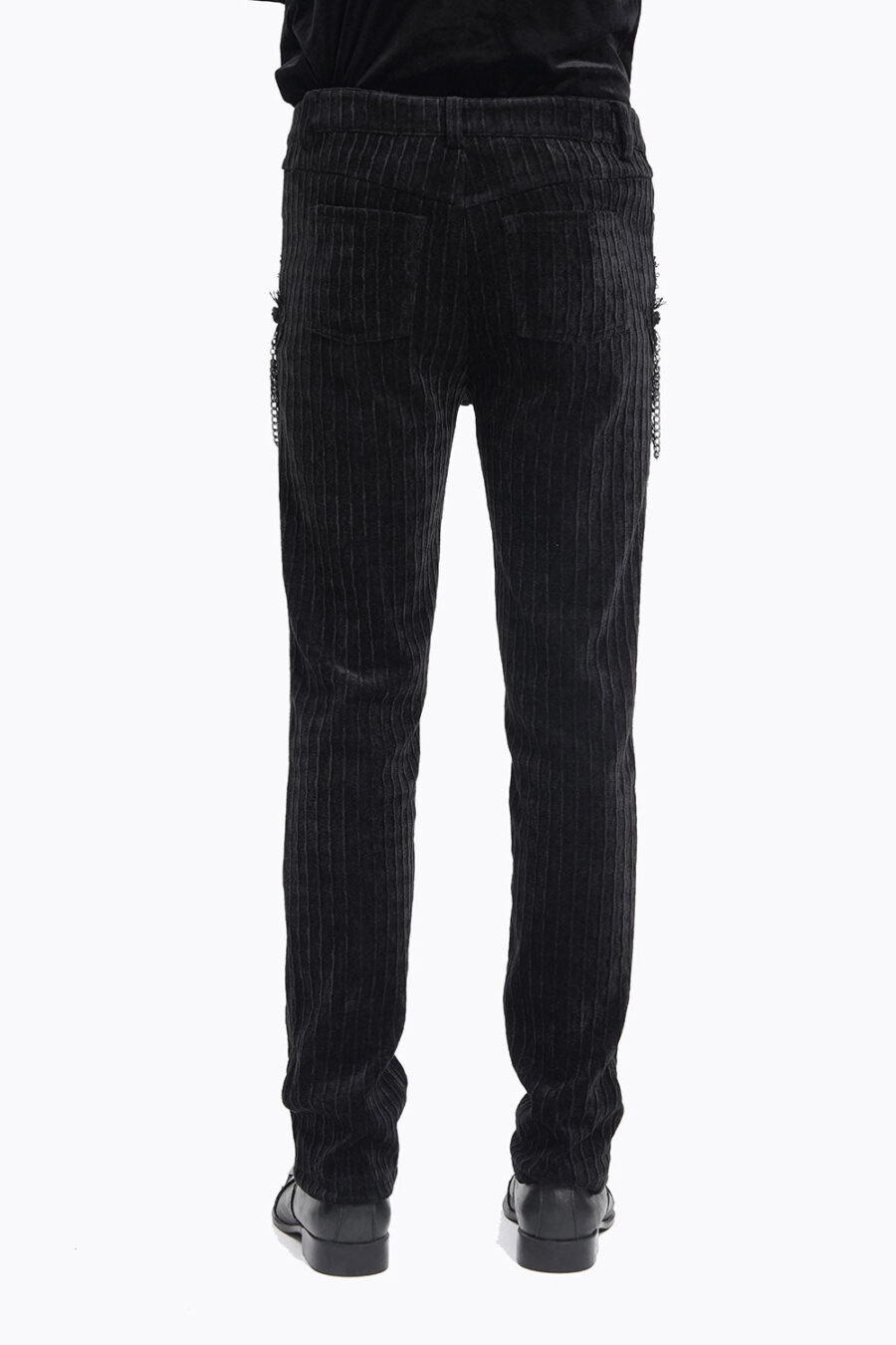 Cadaverous Black Velvet Vampire Pants