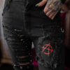 Annihilate Safety Pin Studded Pants