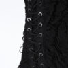 Black Death Tattered Mask Top