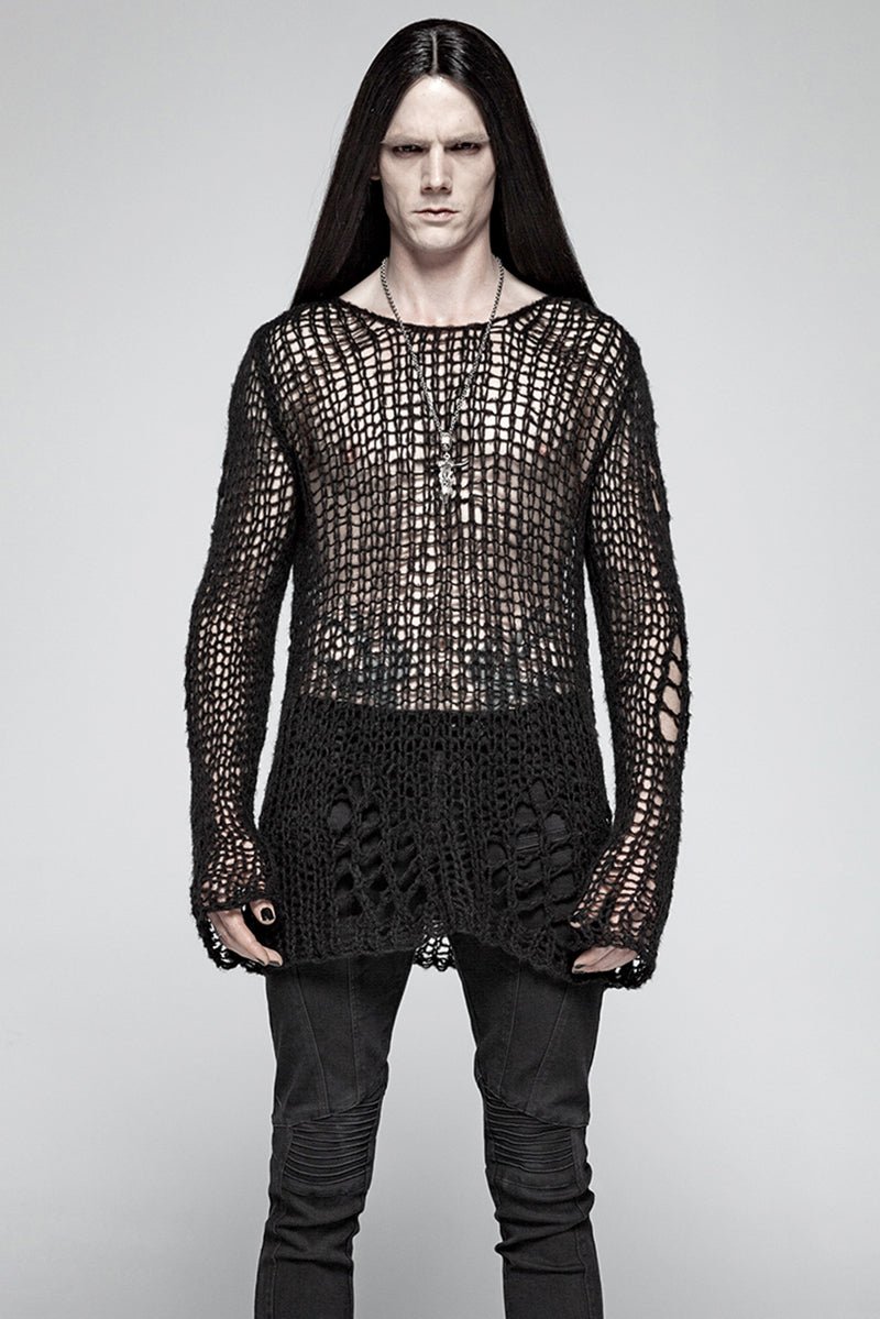 Doom Metal Shredded Sweater Top [Unisex]