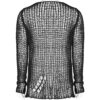 Doom Metal Shredded Sweater Top [Unisex]