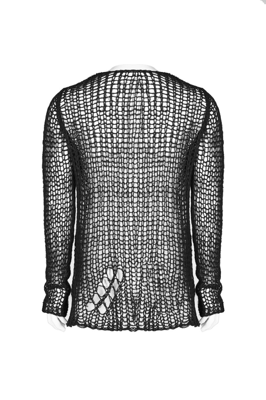 Doom Metal Shredded Sweater Top [Unisex]