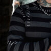 Autopsy Stitch Striped Sweater