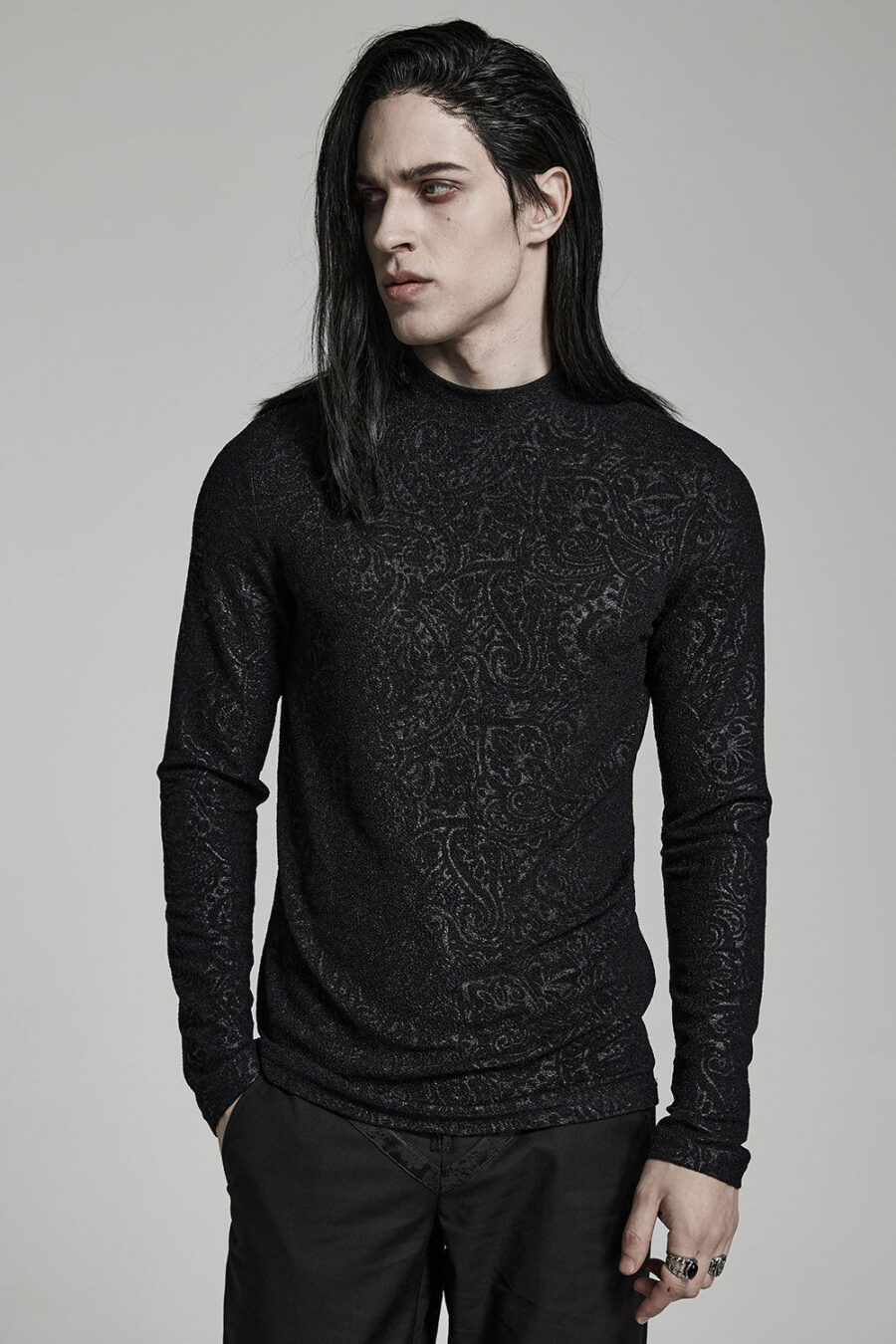 Vampire Goth Long Sleeve Top