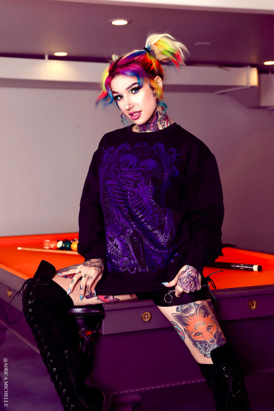 Til Death Do Us Part Sweatshirt [PURPLE]
