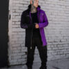 Split Mage Hoodie [Black/Purple]