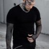 Graveyard Goth Fishnet Sleeve Shirt