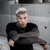 Graveyard Goth Fishnet Sleeve Shirt