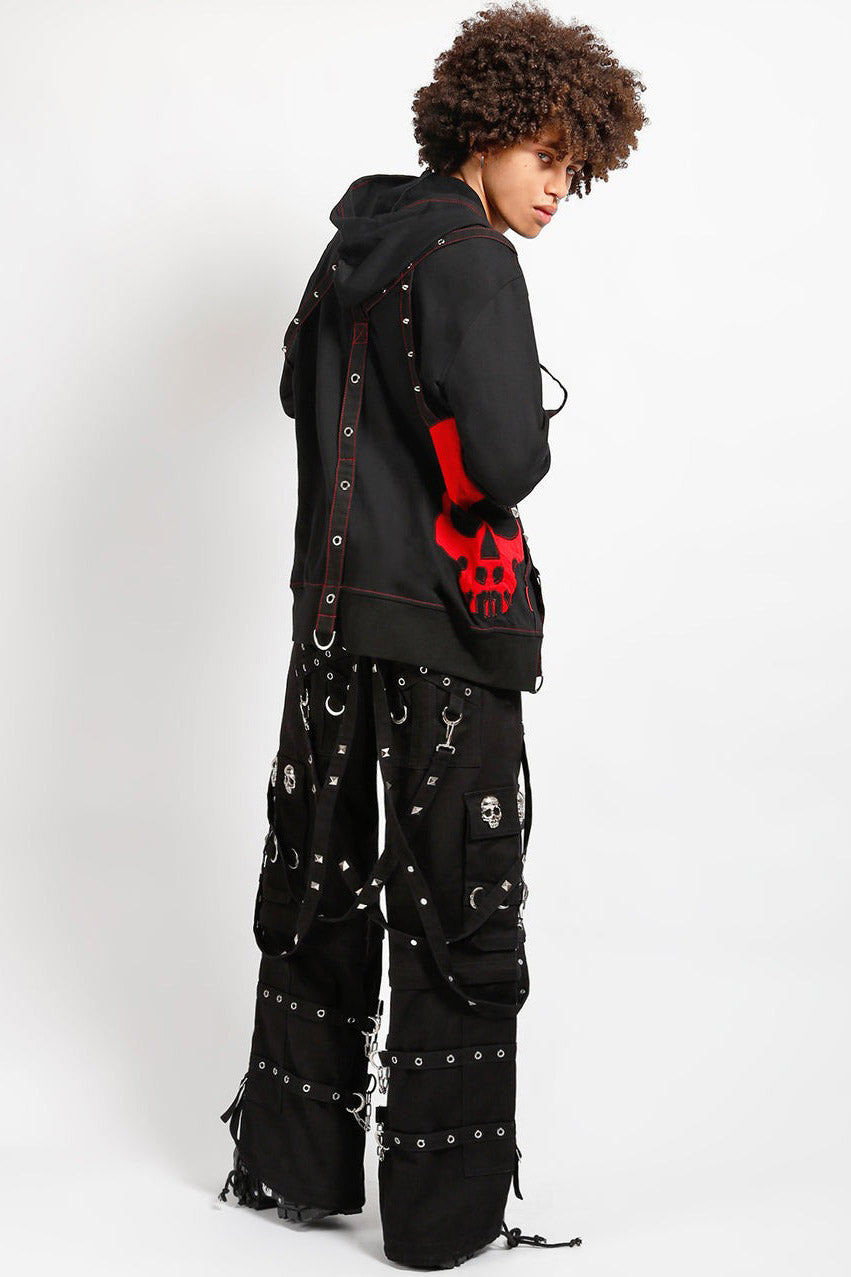 Tripp NYC Skull Stud Pants [BLACK/BLACK]