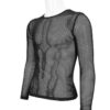 Morbid Black Fishnet Long Sleeve Top [Unisex]