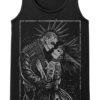 Monster Love: Frankenstein & Bride T-shirt [Graveyard Gray]