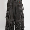 Tripp NYC Denim Strap Zip Off Pants [Black Denim]