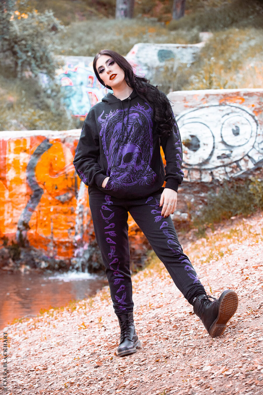 Nevermore Raven Joggers [PURPLE]